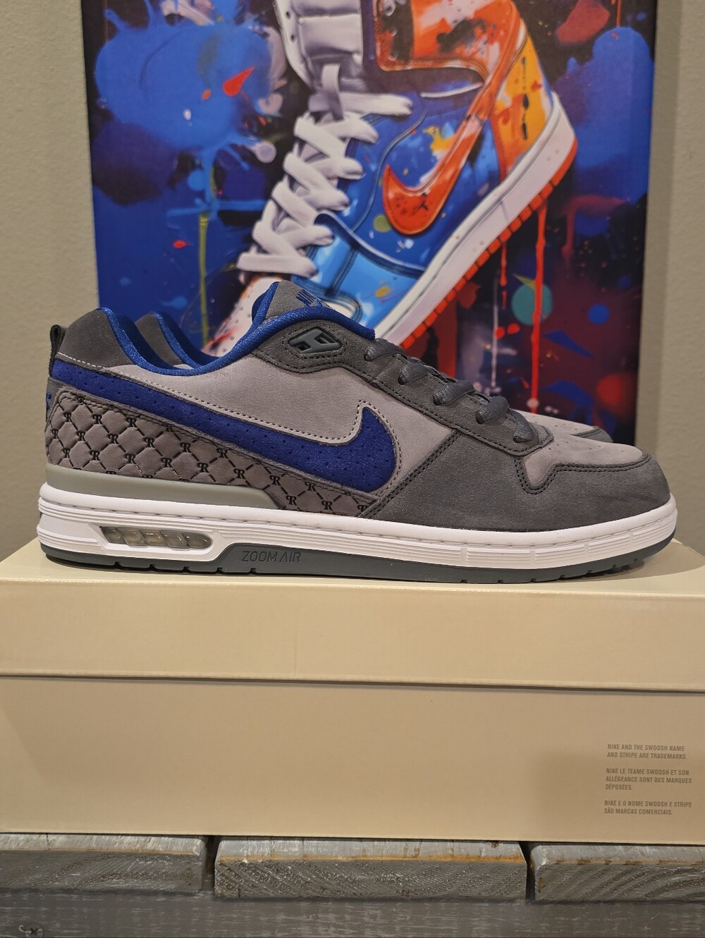 Nike SB Zoom Air Paul Rodriguez Low | Mens Size 11 | Dodgers Blue Flint Grey